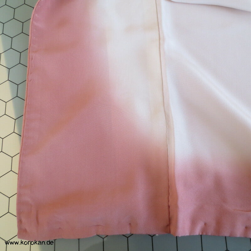 apricot mit Blüten klassischer Homongi Kimono