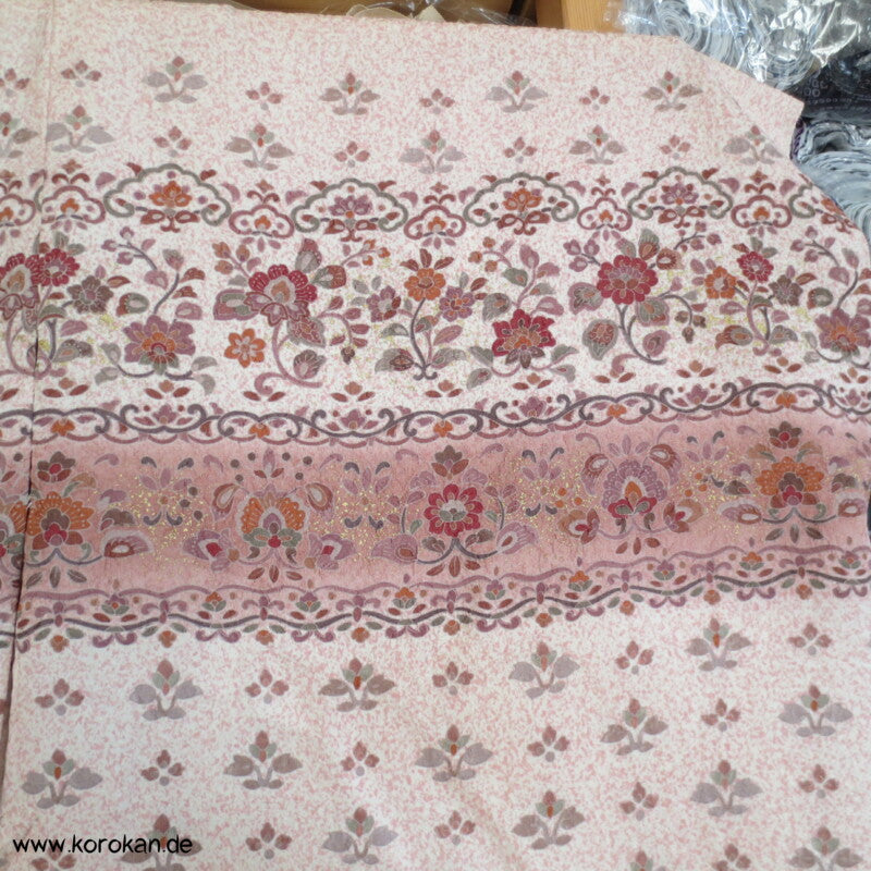 indische Sarasa Musterstreifen Homongi Kimono Karieba