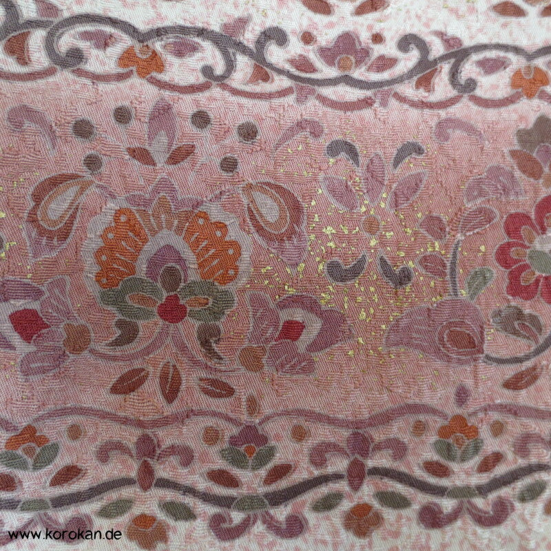indische Sarasa Musterstreifen Homongi Kimono Karieba