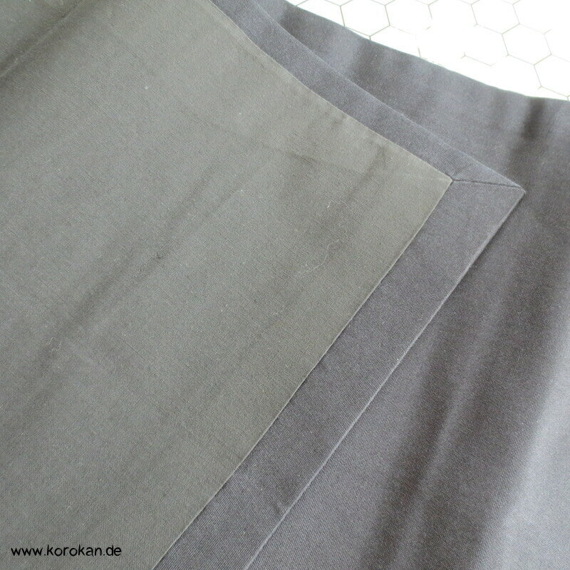 Tagasode Muster auf schwarz Fukuro Obi