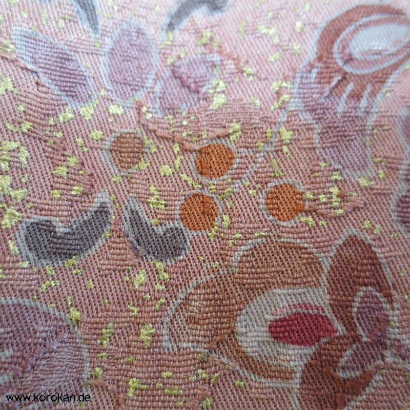 indische Sarasa Musterstreifen Homongi Kimono Karieba
