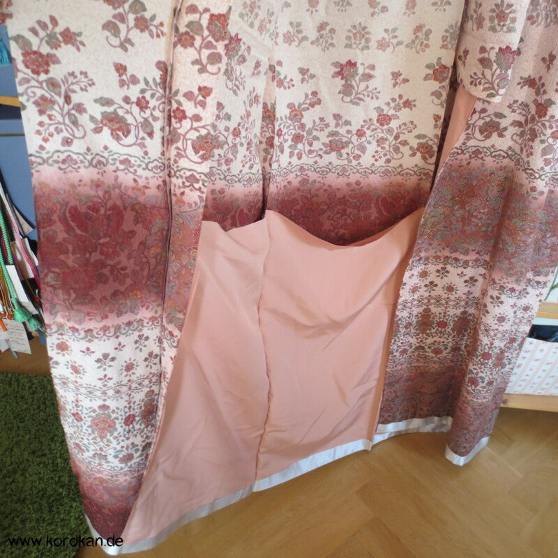 indische Sarasa Musterstreifen Homongi Kimono Karieba