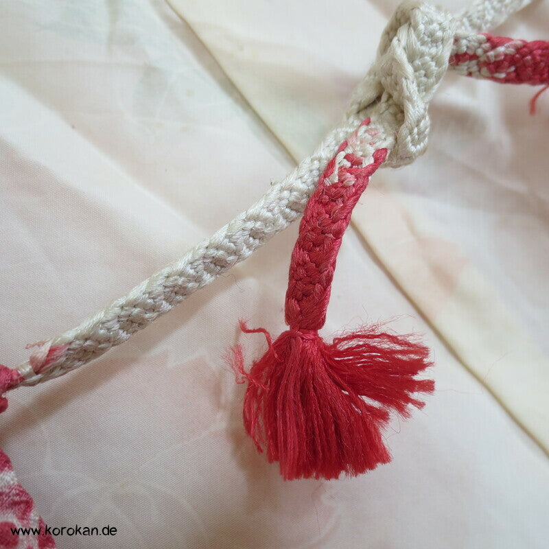 rosenroter Full Shibori Seiden Haori