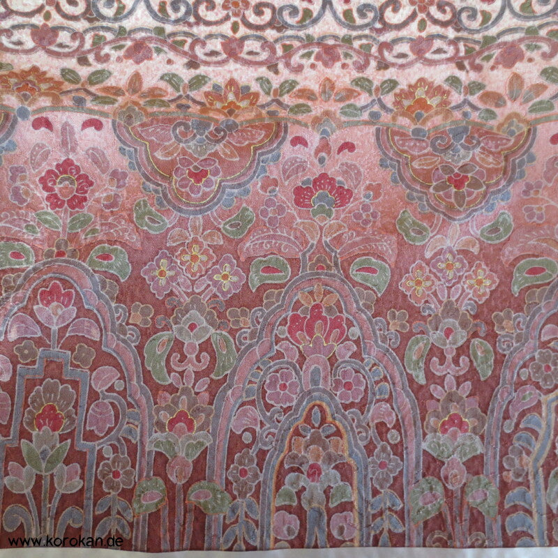 indische Sarasa Musterstreifen Homongi Kimono Karieba