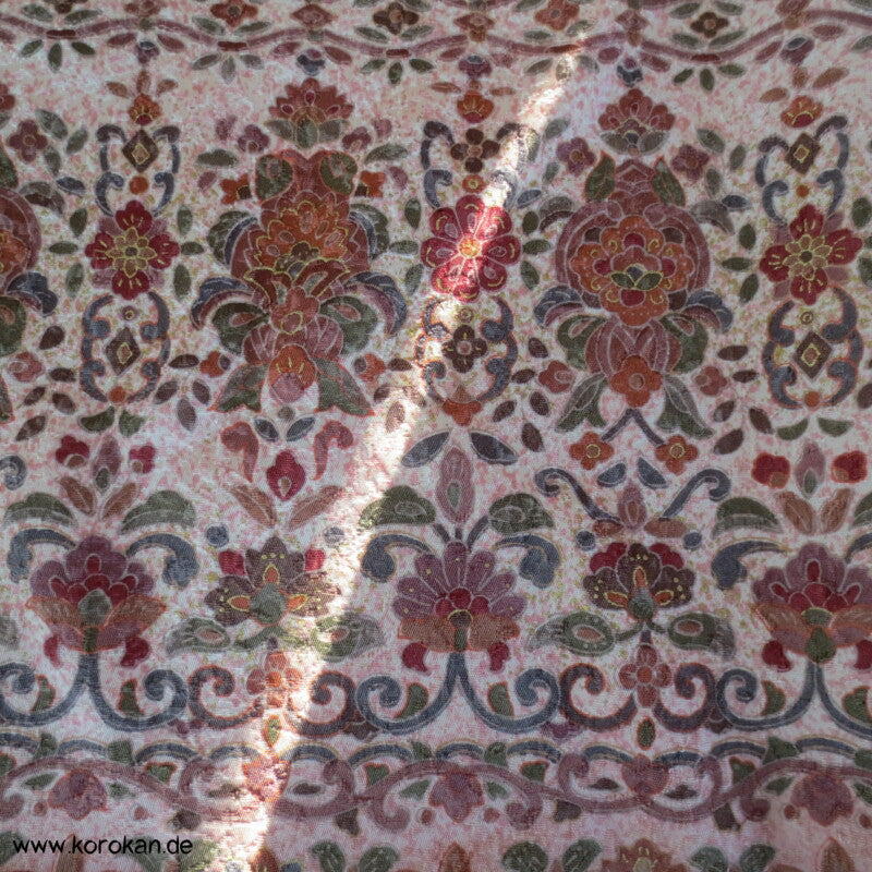 indische Sarasa Musterstreifen Homongi Kimono Karieba
