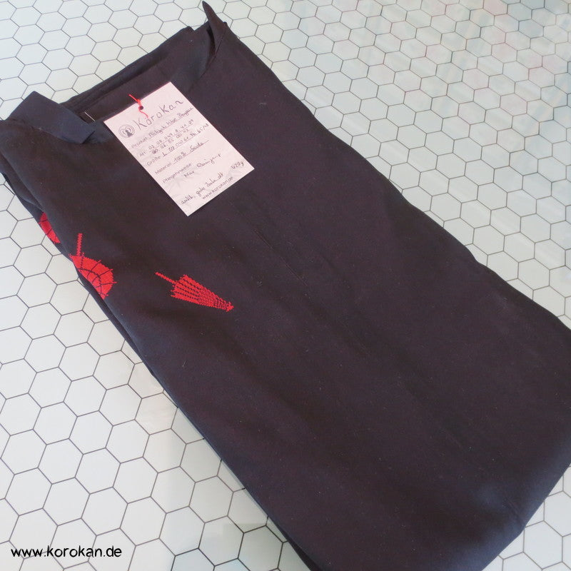 Seiden Satin eingewebte Bangasa Papierschirme Michiyuki Jacke