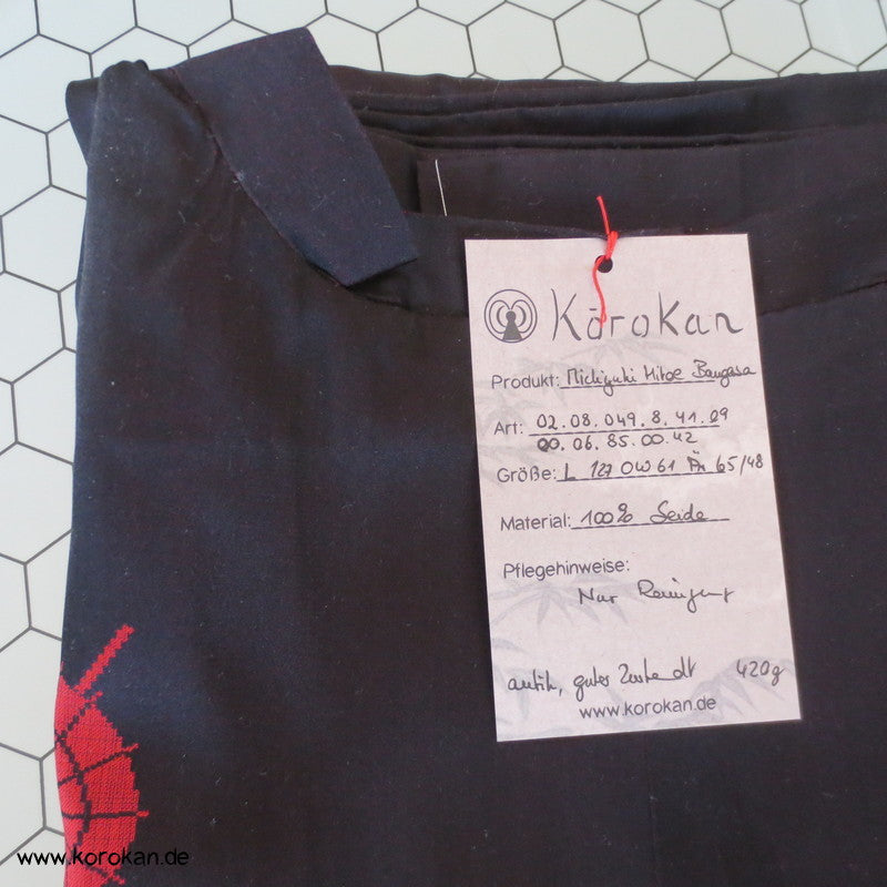 Seiden Satin eingewebte Bangasa Papierschirme Michiyuki Jacke
