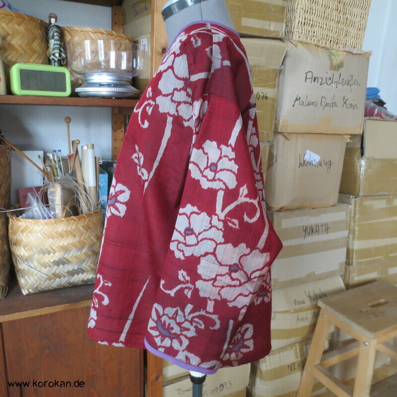 Kamelien Meisen Seide Upcycling Shirt