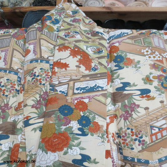 japanische Haus- und Gartenanlage Komon Kimono