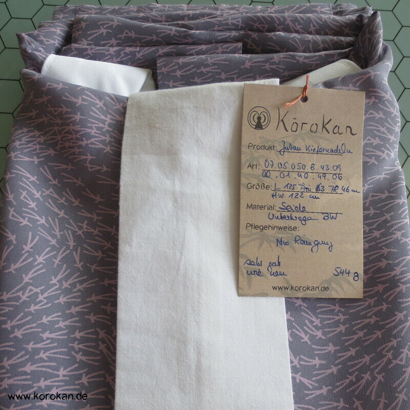 Kiefernnadeln Seide mauve Juban Unterkimono