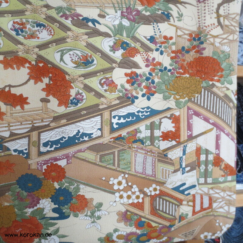 japanische Haus- und Gartenanlage Komon Kimono
