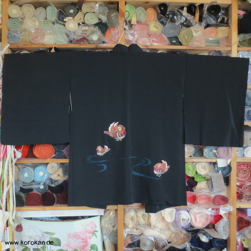 gestickte Mandarinenten, Durchbruchmuster Haori