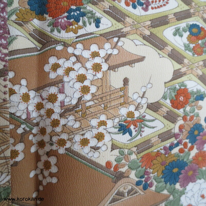 japanische Haus- und Gartenanlage Komon Kimono