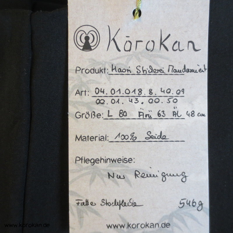 gestickte Mandarinenten, Durchbruchmuster Haori