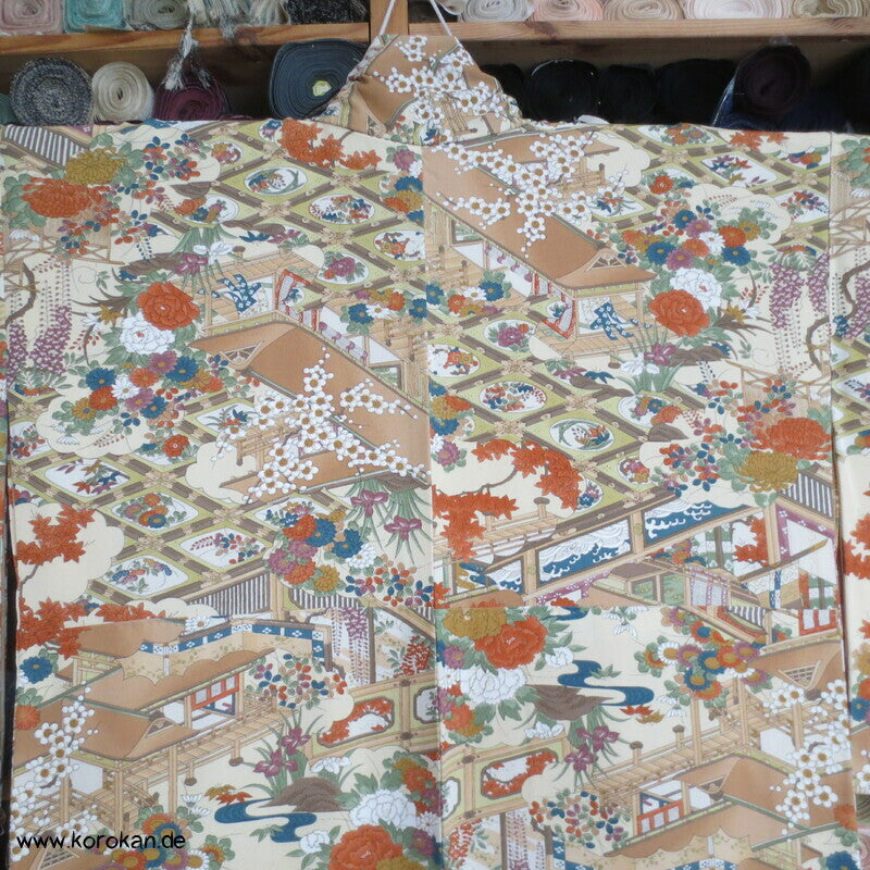 japanische Haus- und Gartenanlage Komon Kimono