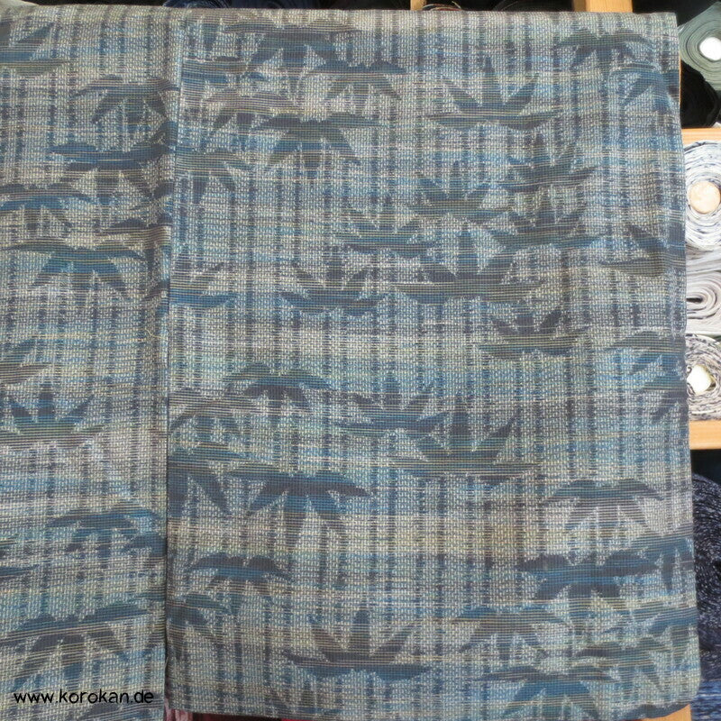 Bambus Kasuri Tsumugi Seiden Kimono