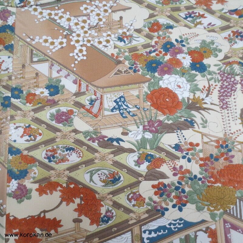 japanische Haus- und Gartenanlage Komon Kimono