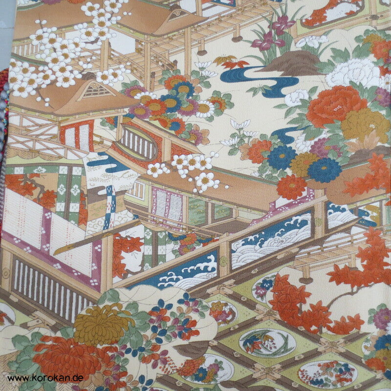 japanische Haus- und Gartenanlage Komon Kimono