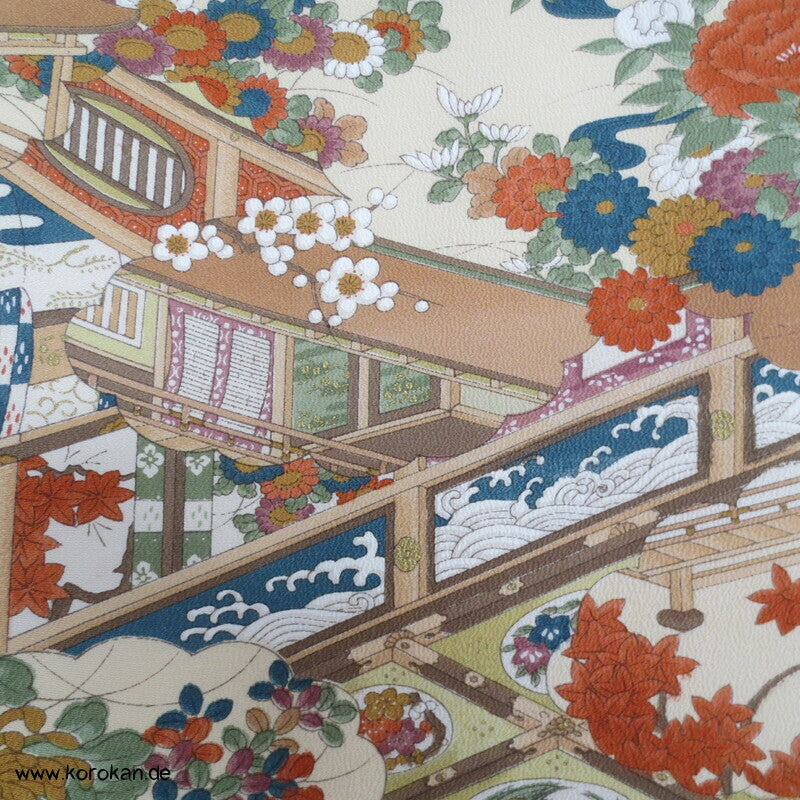 japanische Haus- und Gartenanlage Komon Kimono
