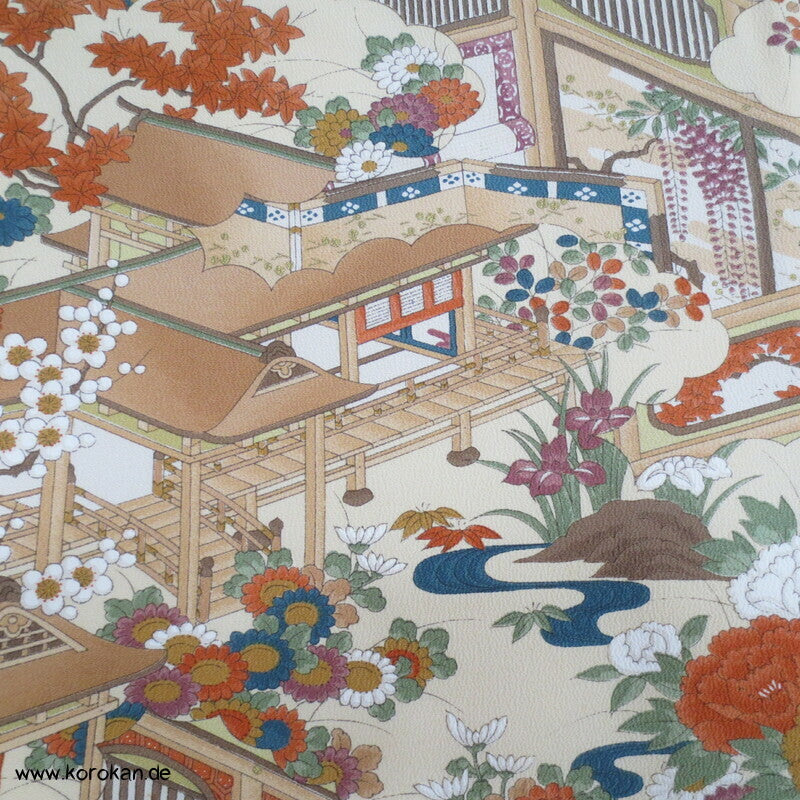 japanische Haus- und Gartenanlage Komon Kimono