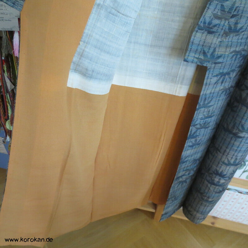 Bambus Kasuri Tsumugi Seiden Kimono