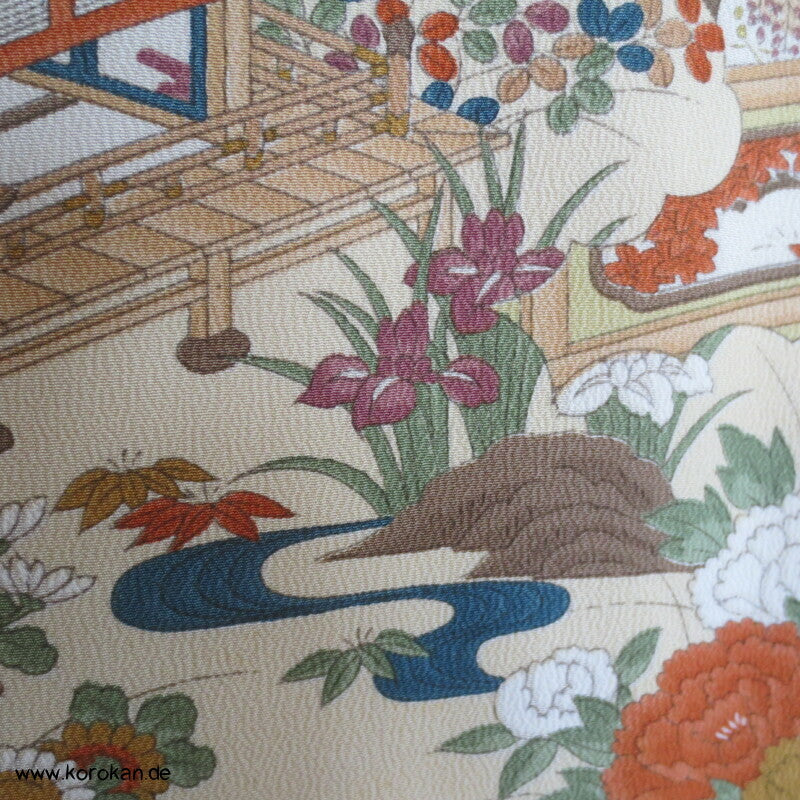 japanische Haus- und Gartenanlage Komon Kimono