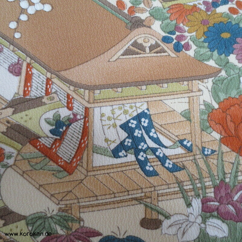 japanische Haus- und Gartenanlage Komon Kimono