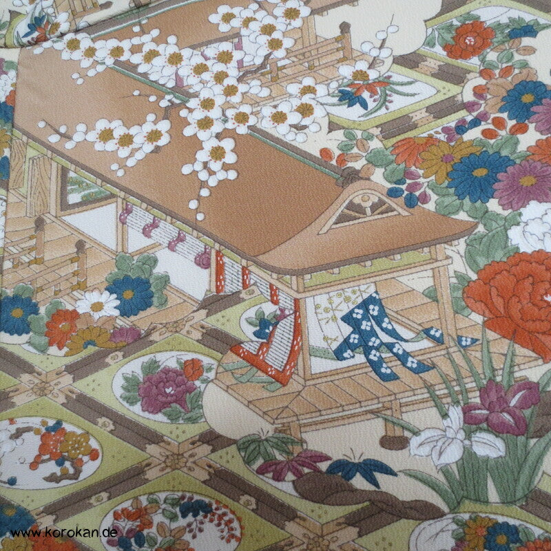 japanische Haus- und Gartenanlage Komon Kimono