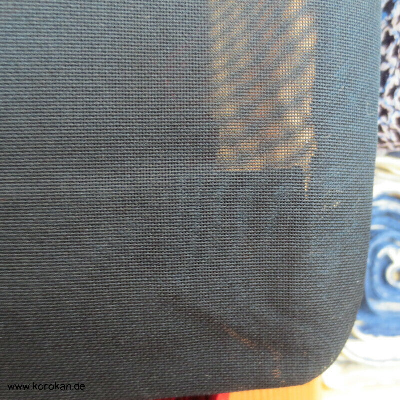 Boote und Bambusgitter Sommer Hitoe Kimono Sha Seide
