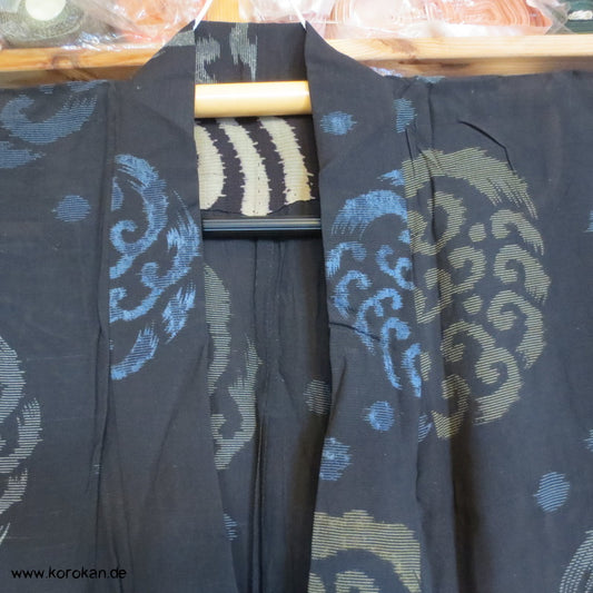 Wellenrondelle antiker Hitoe - Kimono Rho Crepe