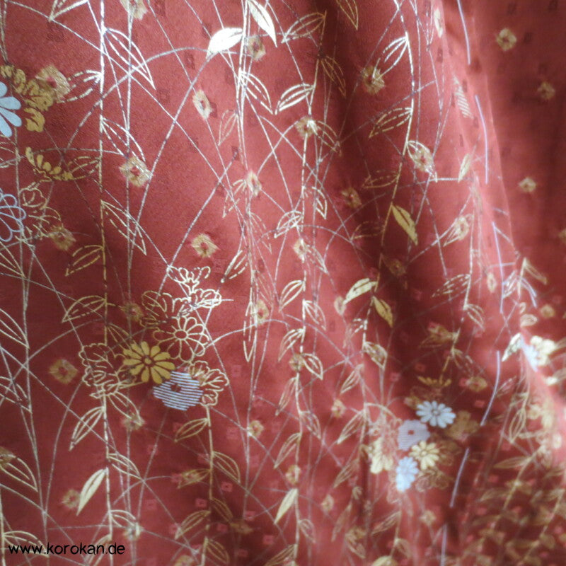 Shibori, Golddruck und Stickerei Homongi Karieba