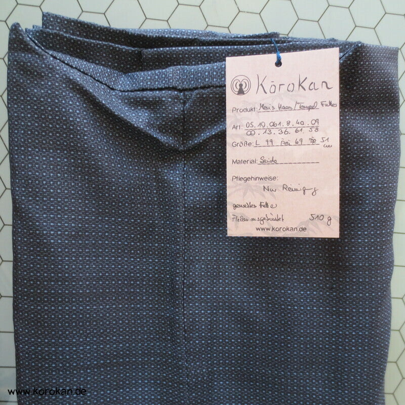 gewebter Tempel Seidenjacquard Futter, Haori Kimonojacke Kikko Kasuri Tsumugi Seide