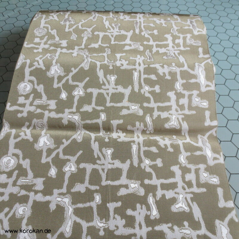 abstrakte Ranken Obi Seidenrips Jacquard