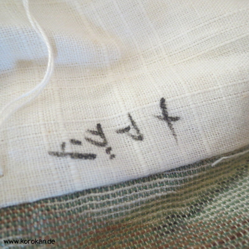 schilfgrünes Gräsermuster Hitoe Jofu Kimono - Hanfkimono für Sommer