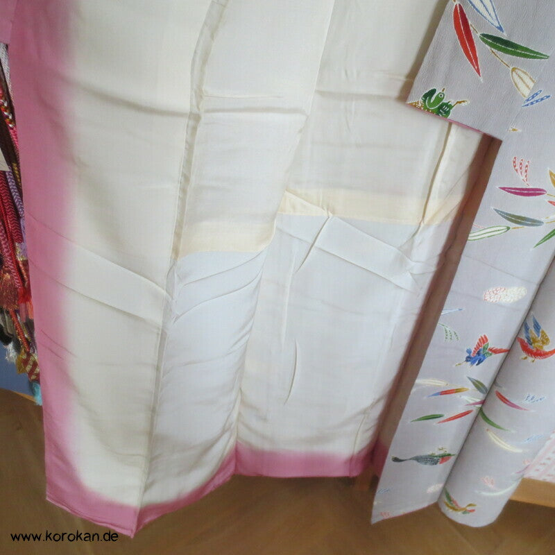 Enten im Bambus Komon Kimono