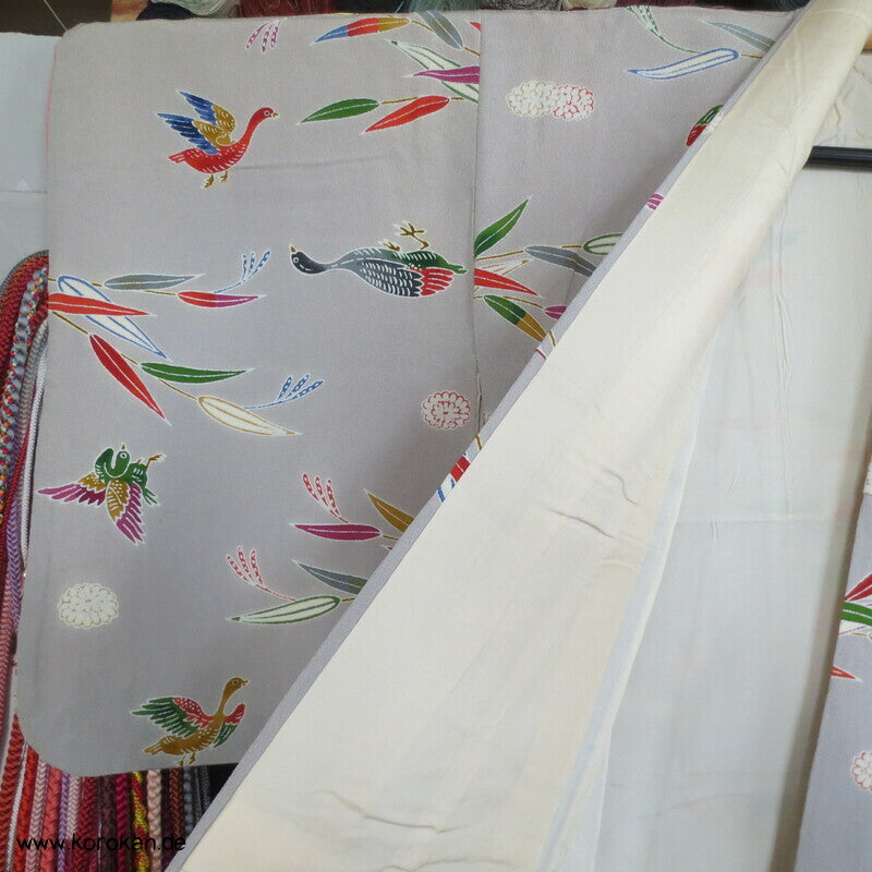 Enten im Bambus Komon Kimono