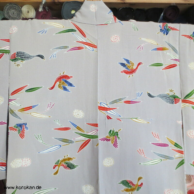 Enten im Bambus Komon Kimono