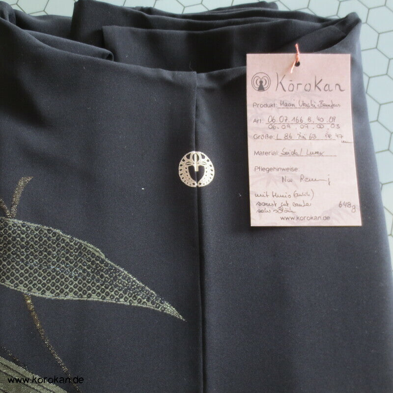 Urushi Bambus Haori Kimono Jacke, mit Himo