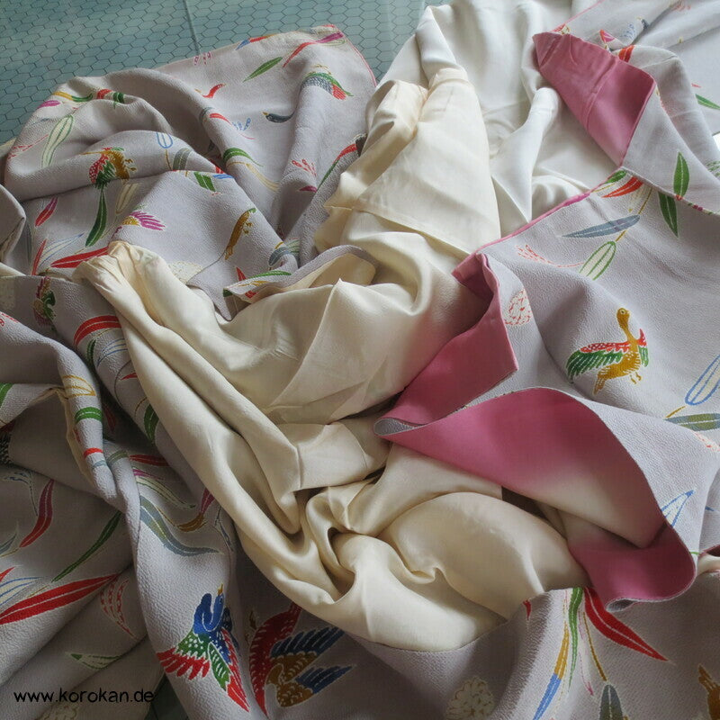 Enten im Bambus Komon Kimono