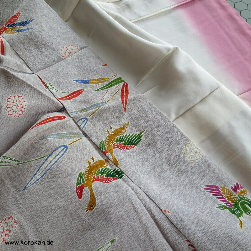Enten im Bambus Komon Kimono