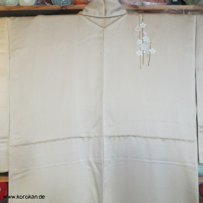 gold beige Bambusgitter und Blätter Homongi