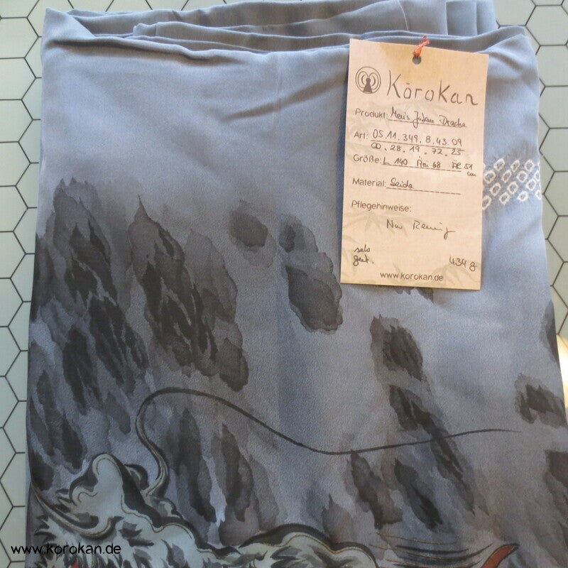 gemalter Drachen, Seide, Juban Unterkimono