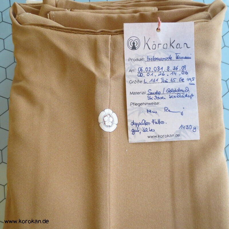 wilde Wellenkämme Iro Tomesode Kimono Seidencrepe