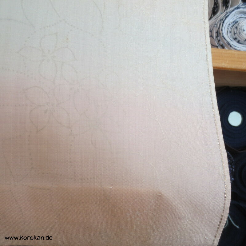 pastellige Hydrangea Wollmuslin Juban Unterkimono