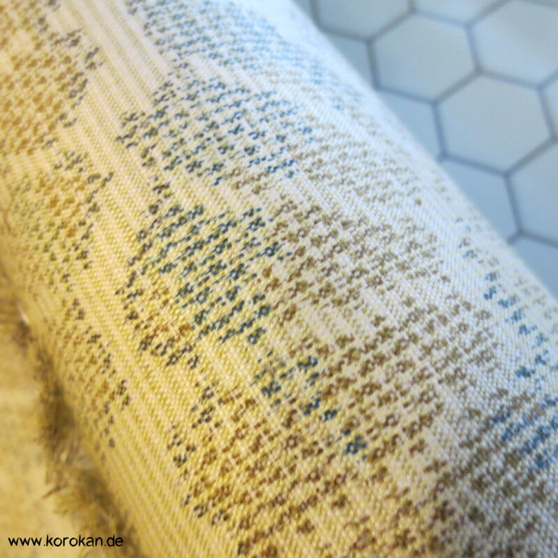 Fächer Kasuri Tsumugi Seide Tanmono