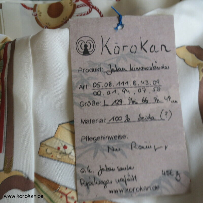 Tagasode Seide Juban Unterkimono, teilgefüttert