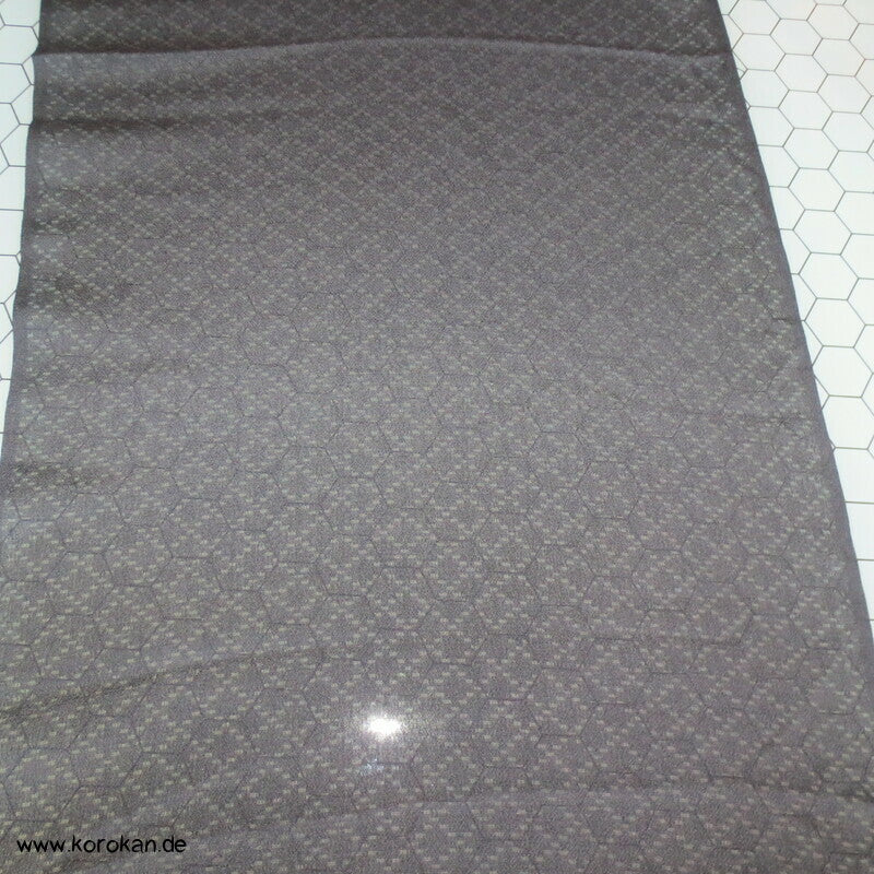 schwarzes Drehergewebe Seidenmaterial, Sha Georgette, Diagonalkaro