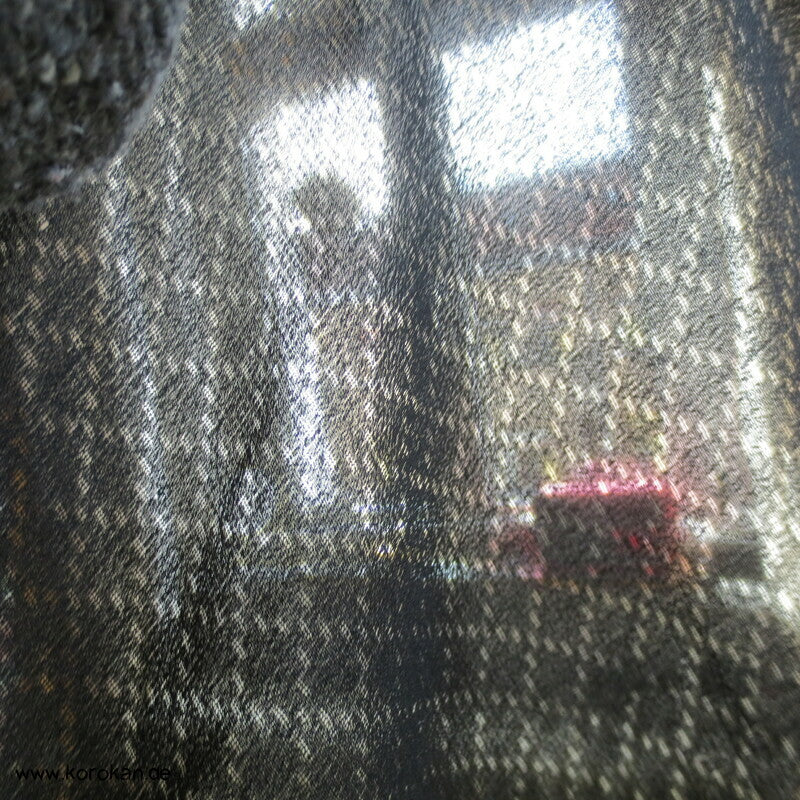 schwarzes Drehergewebe Seidenmaterial, Sha Georgette, Diagonalkaro