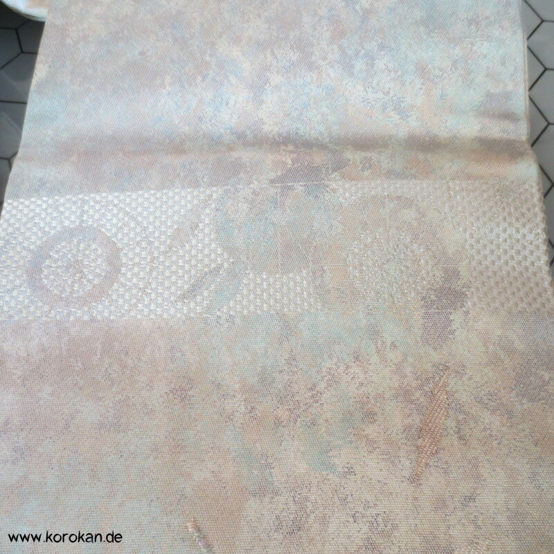 Bangasa Papierschirme Nagoya Brokat Obi - pastell - glänzend