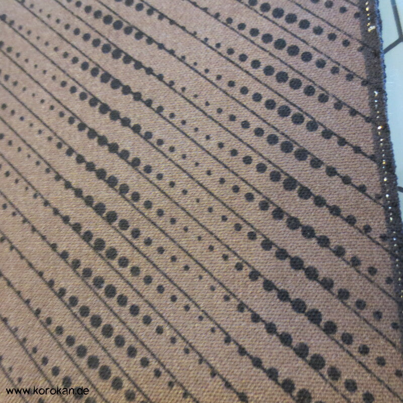 diagonale Punktstreifen Kimono Wolle